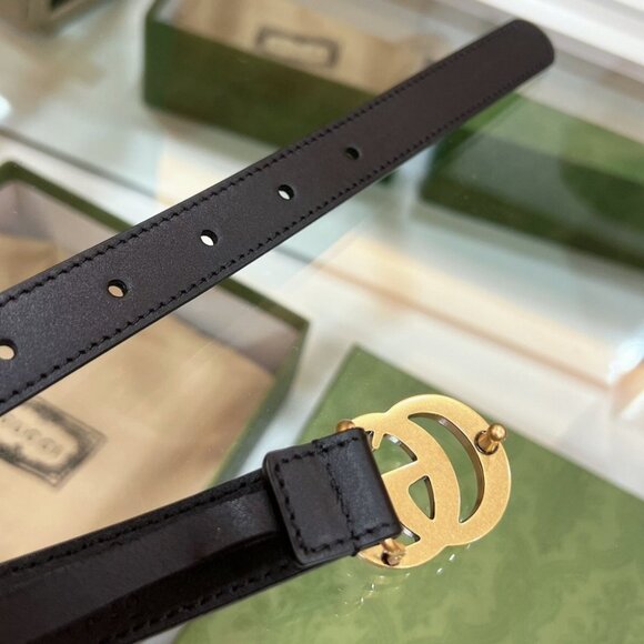 ๐น๐๐ Women's Gucci Marmont GG belt in black leather ๐
๐๐น - Picture 6 of 8
